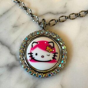 Tarina Tarantino Hello Kitty Pink Head necklace